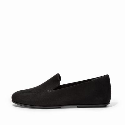 Fitflop Lena Suede - Loafer Damen - Schwarz (TQW196532)